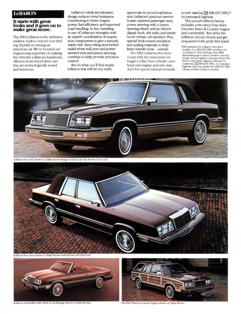 1983 Chrysler Plymouth Brochure Page 3